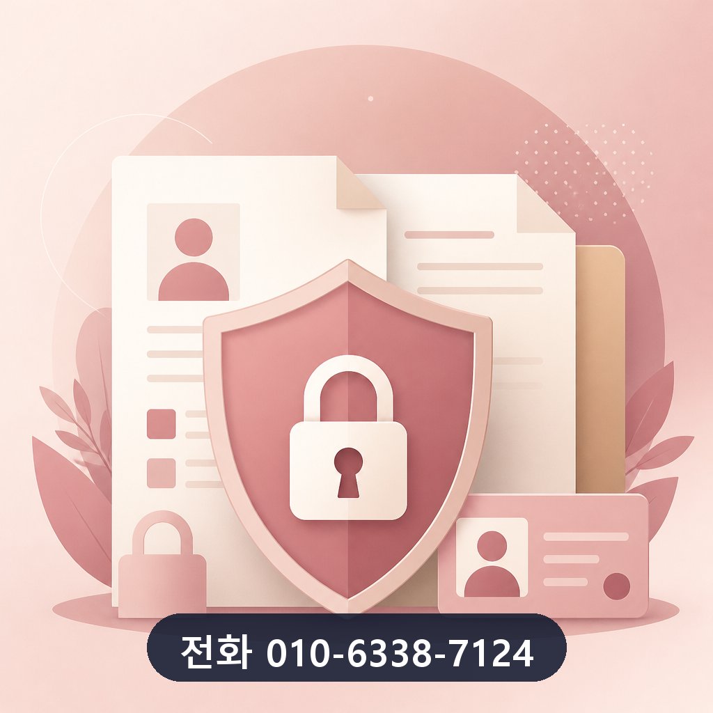 신용카드 현금화 대행사 개인정보 보호 이미지
